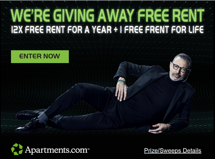 Contest Win Free Rent for Life!